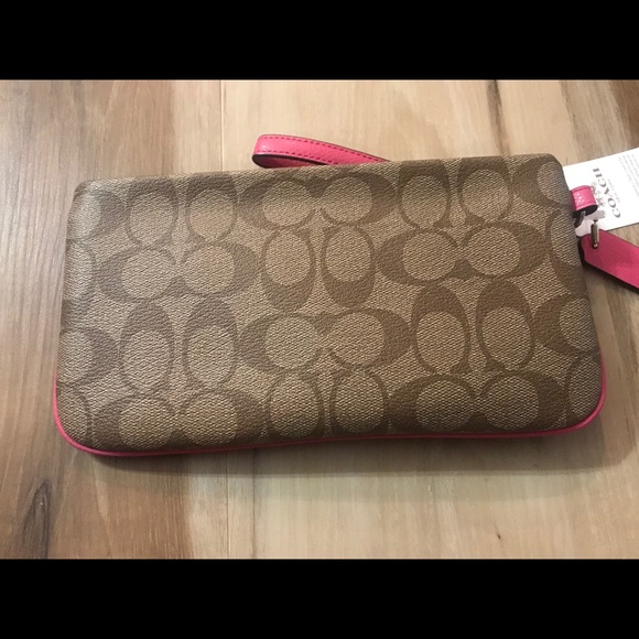 Coach Signature Monogrammed Wristlet Wallet - Picture 2 of 6